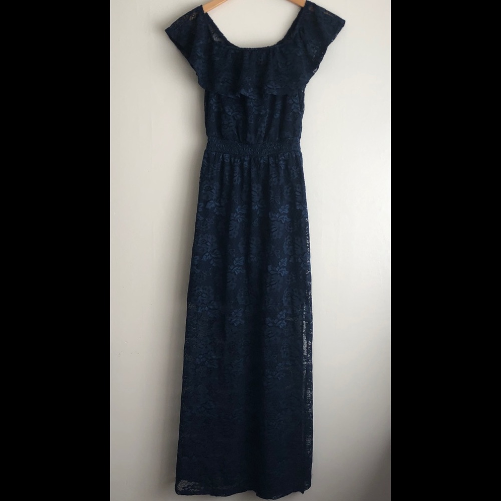 Love Reign | Navy Off Shoulder Dress